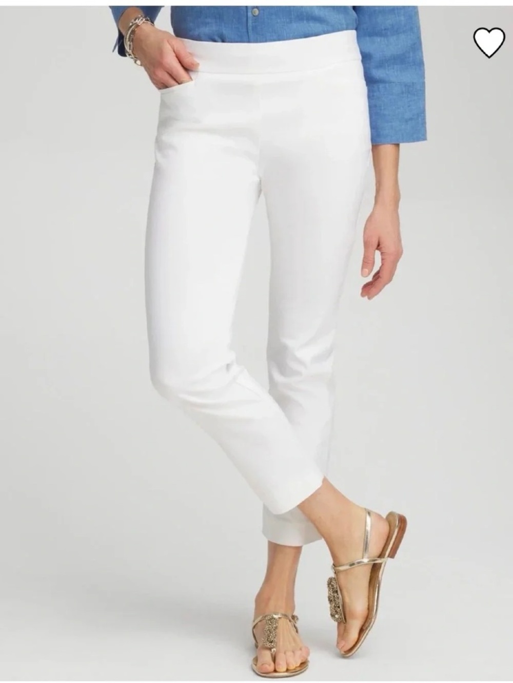 Chico's Brigette Slim Cropped Pants Size 12